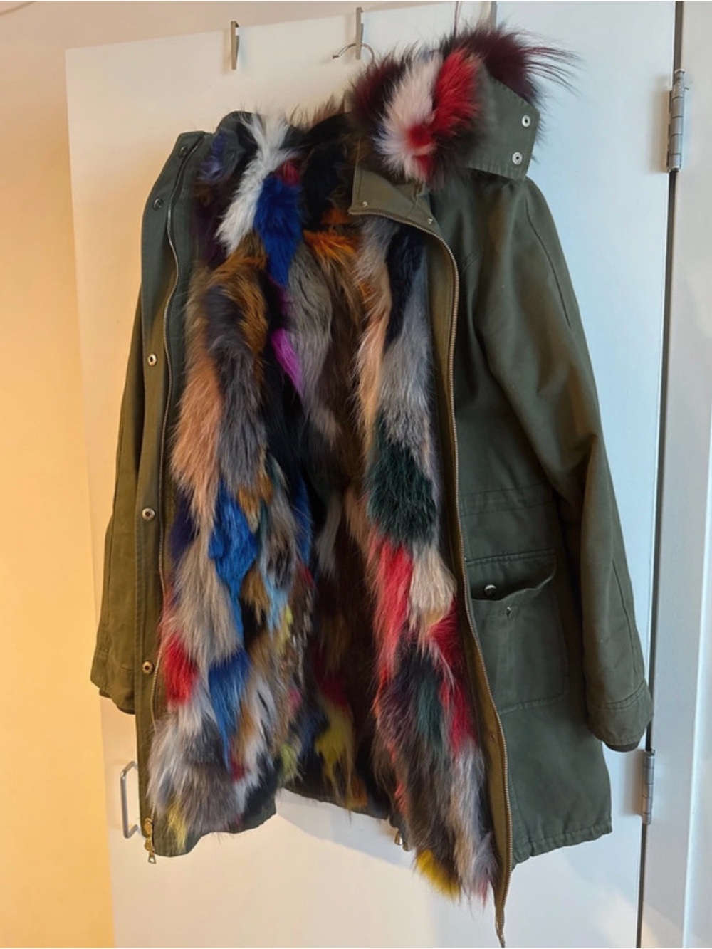 Fur parka